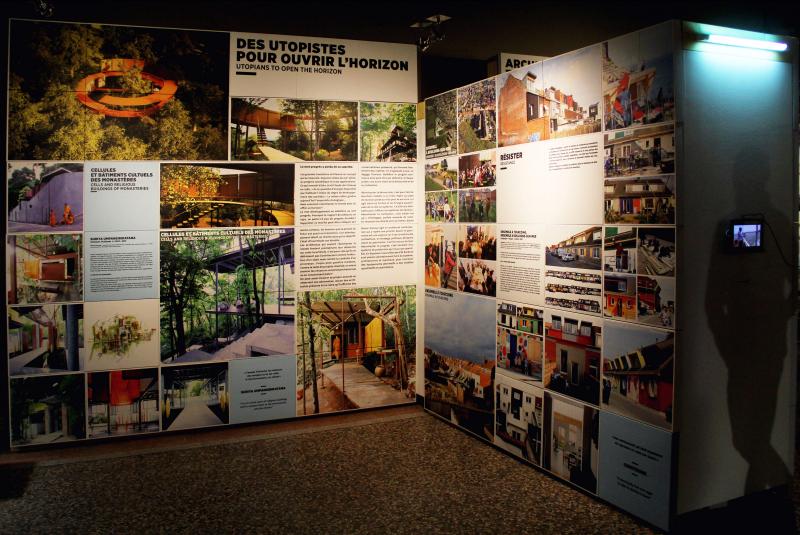 Vue de l'exposition Réenchanter le monde à la Plateforme, Grenoble, 2018